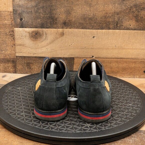 CLARKS MADE IN ENGLAND MENS DRESS SHOES BLACK SUEDE NUBUCK OXFORDS SIZE 9 - Picture 7 of 9